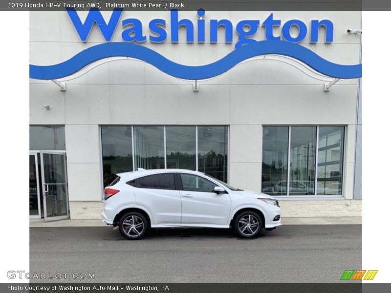Platinum White Pearl / Black 2019 Honda HR-V Touring AWD