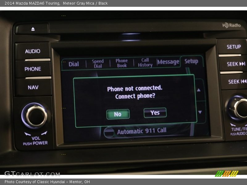 Meteor Gray Mica / Black 2014 Mazda MAZDA6 Touring