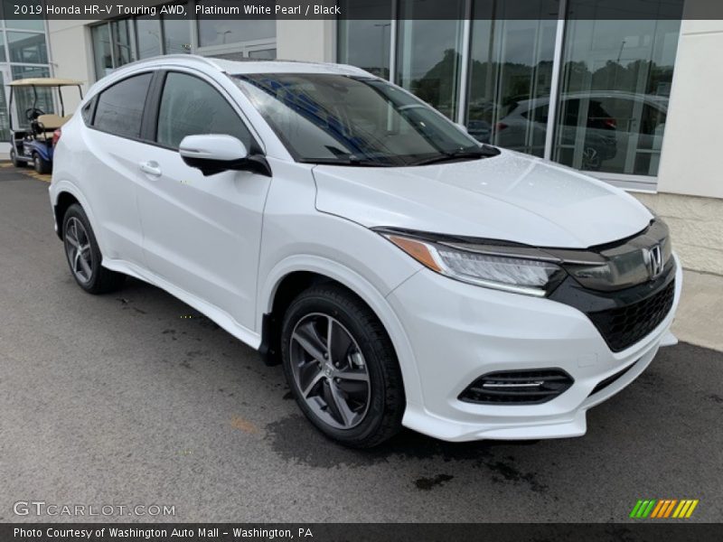 Platinum White Pearl / Black 2019 Honda HR-V Touring AWD