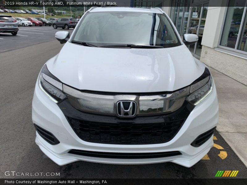 Platinum White Pearl / Black 2019 Honda HR-V Touring AWD