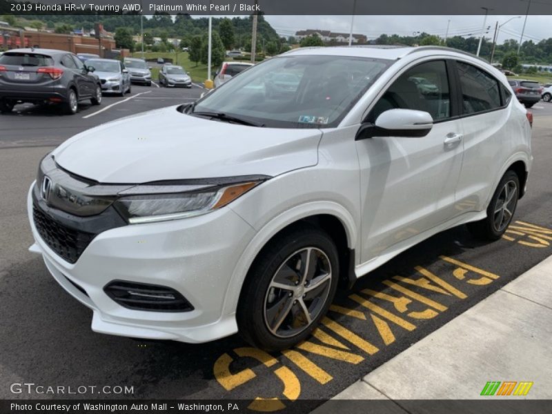 Platinum White Pearl / Black 2019 Honda HR-V Touring AWD