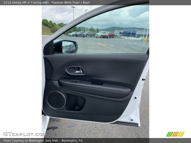 Platinum White Pearl / Black 2019 Honda HR-V Touring AWD