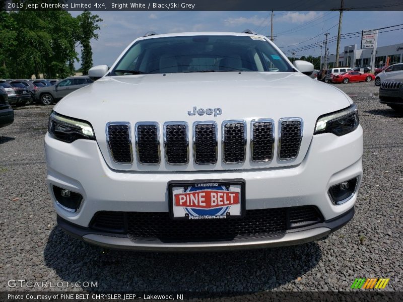 Bright White / Black/Ski Grey 2019 Jeep Cherokee Limited 4x4