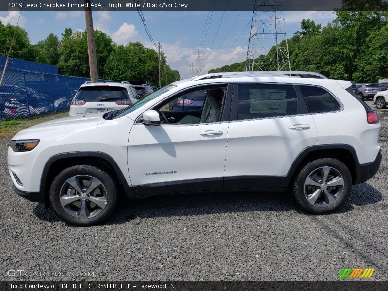 Bright White / Black/Ski Grey 2019 Jeep Cherokee Limited 4x4