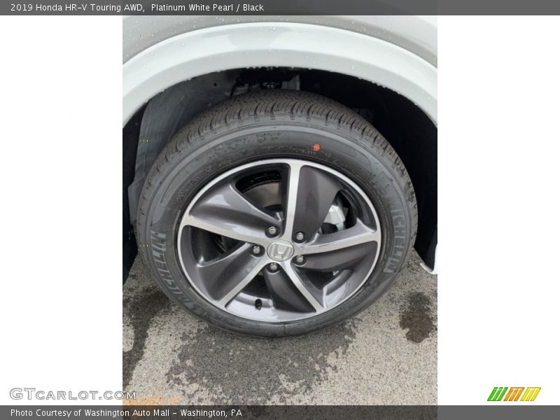 Platinum White Pearl / Black 2019 Honda HR-V Touring AWD