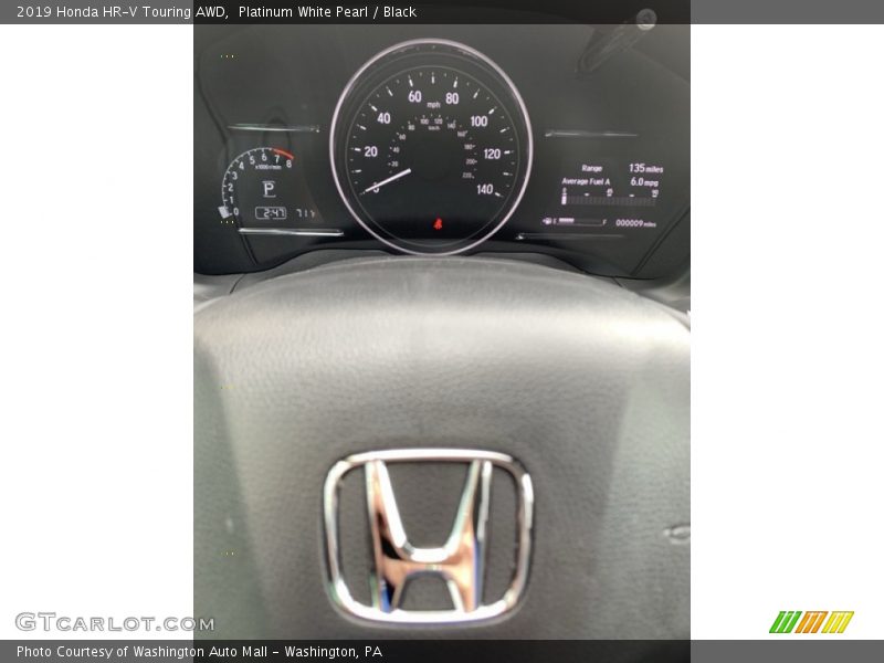 Platinum White Pearl / Black 2019 Honda HR-V Touring AWD
