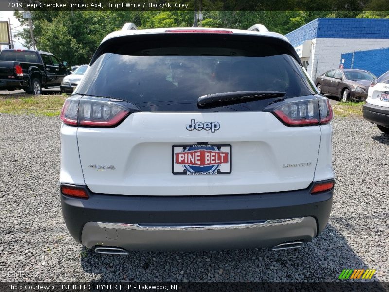 Bright White / Black/Ski Grey 2019 Jeep Cherokee Limited 4x4