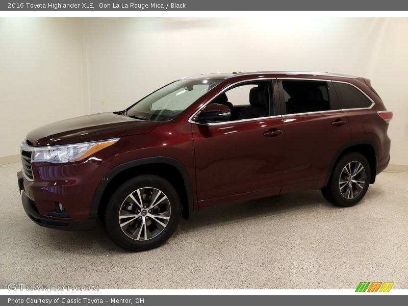 Ooh La La Rouge Mica / Black 2016 Toyota Highlander XLE