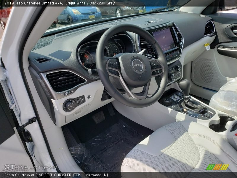 Bright White / Black/Ski Grey 2019 Jeep Cherokee Limited 4x4