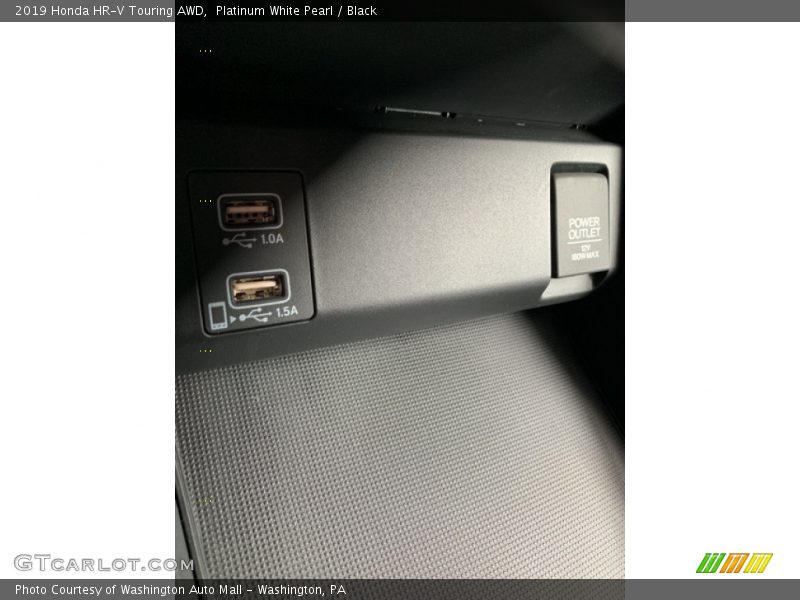 Platinum White Pearl / Black 2019 Honda HR-V Touring AWD