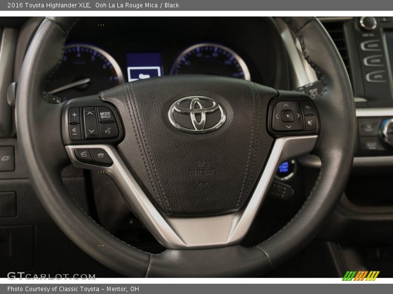 Ooh La La Rouge Mica / Black 2016 Toyota Highlander XLE