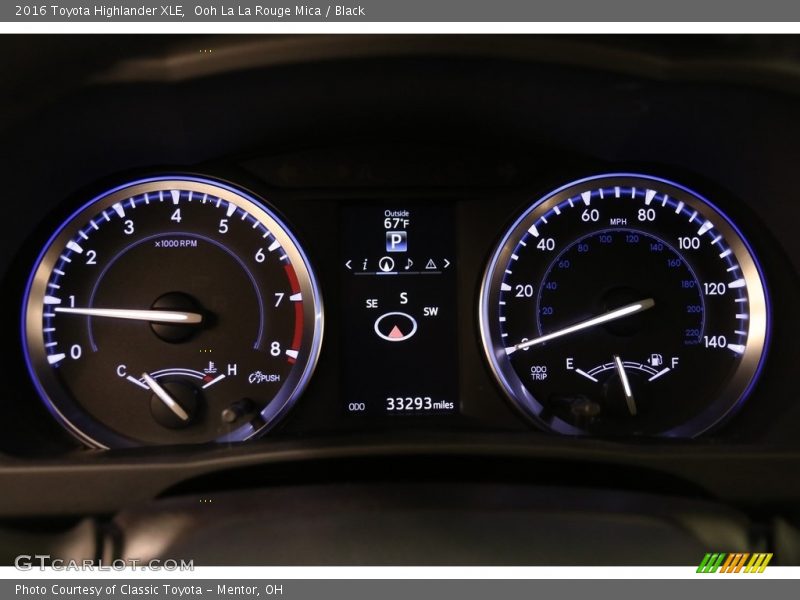 Ooh La La Rouge Mica / Black 2016 Toyota Highlander XLE