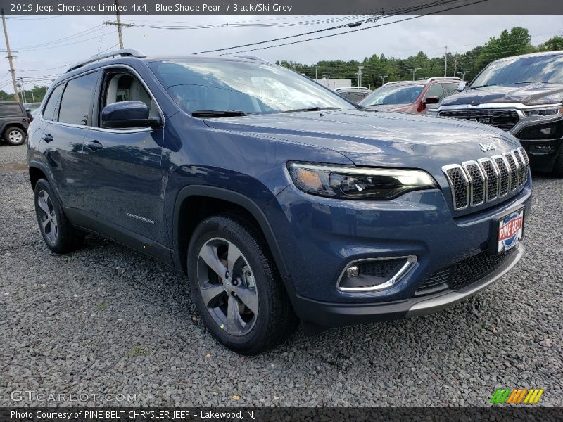 Blue Shade Pearl / Black/Ski Grey 2019 Jeep Cherokee Limited 4x4