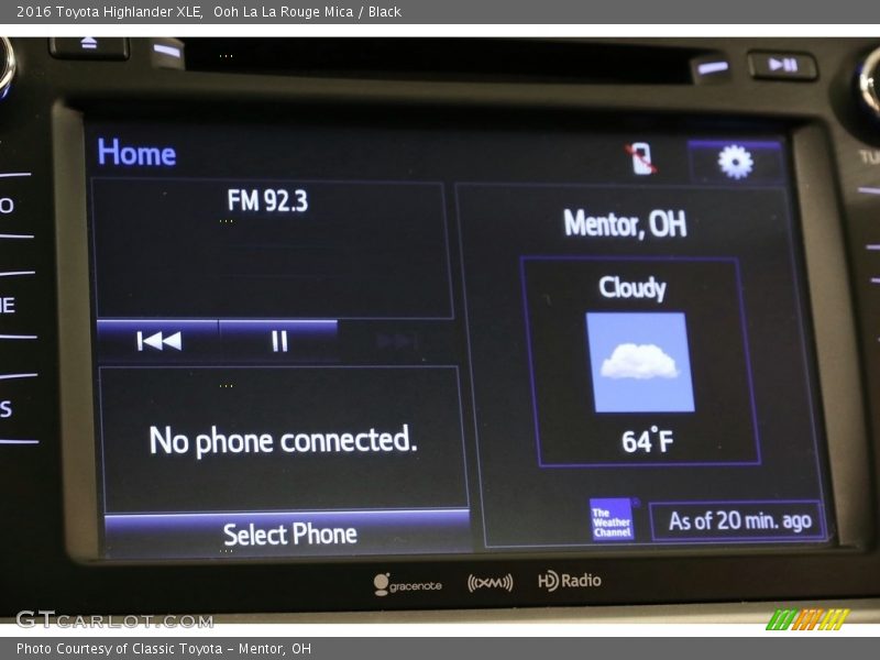 Ooh La La Rouge Mica / Black 2016 Toyota Highlander XLE