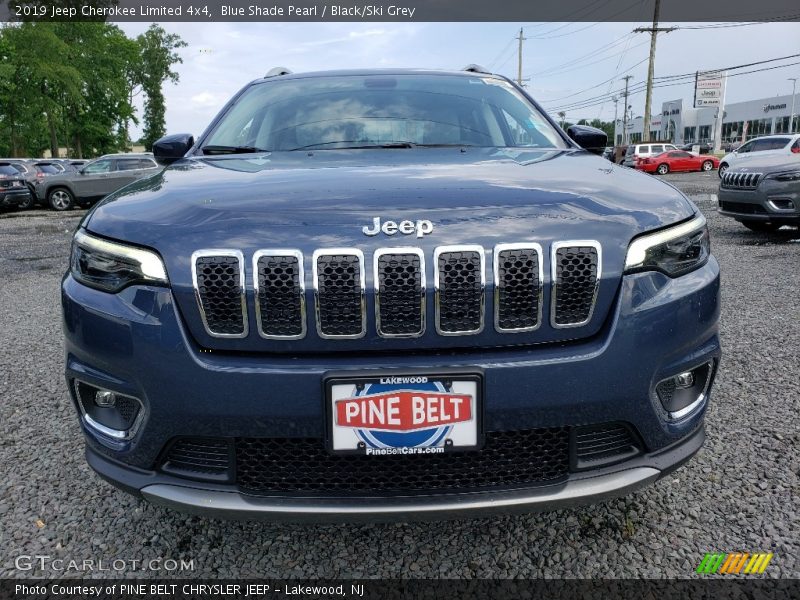Blue Shade Pearl / Black/Ski Grey 2019 Jeep Cherokee Limited 4x4