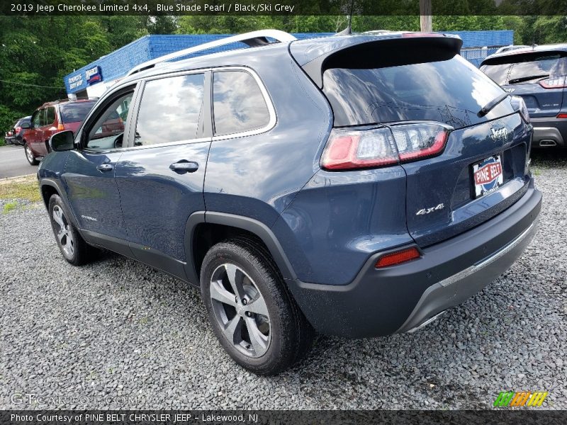 Blue Shade Pearl / Black/Ski Grey 2019 Jeep Cherokee Limited 4x4