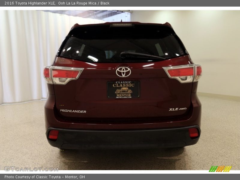 Ooh La La Rouge Mica / Black 2016 Toyota Highlander XLE