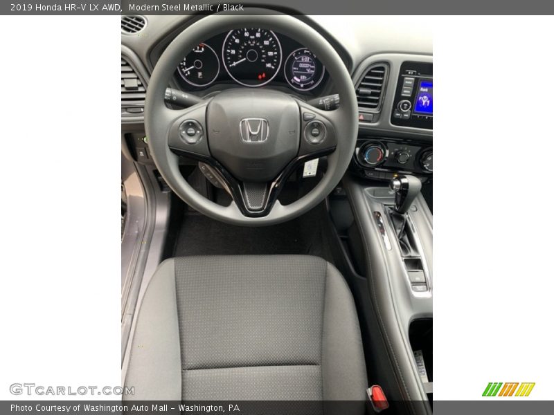 Modern Steel Metallic / Black 2019 Honda HR-V LX AWD