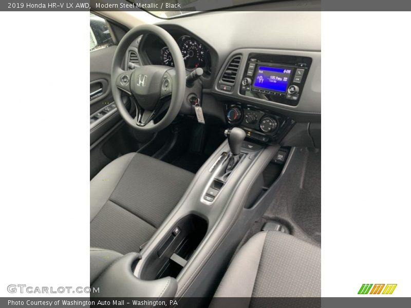 Modern Steel Metallic / Black 2019 Honda HR-V LX AWD