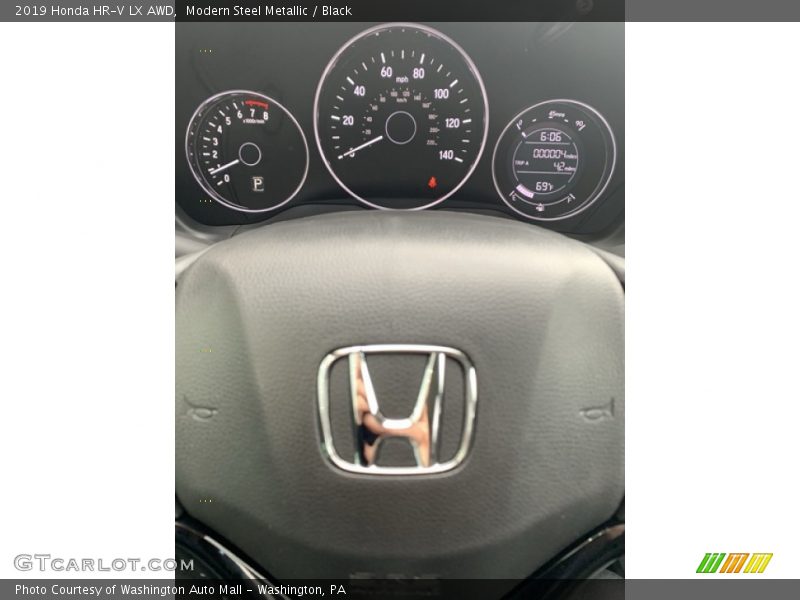 Modern Steel Metallic / Black 2019 Honda HR-V LX AWD