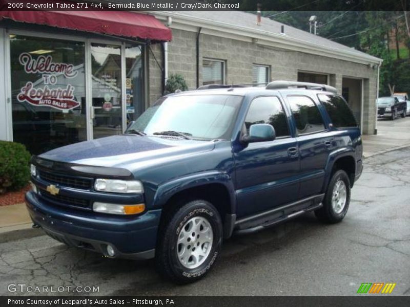 Bermuda Blue Metallic / Gray/Dark Charcoal 2005 Chevrolet Tahoe Z71 4x4