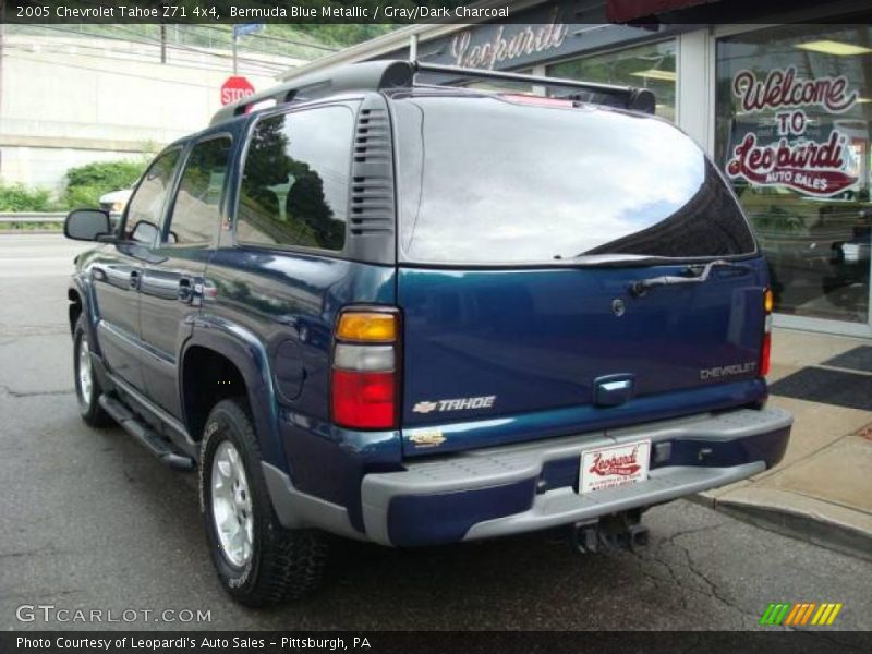 Bermuda Blue Metallic / Gray/Dark Charcoal 2005 Chevrolet Tahoe Z71 4x4