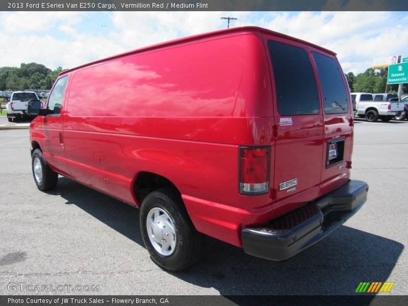 Vermillion Red / Medium Flint 2013 Ford E Series Van E250 Cargo