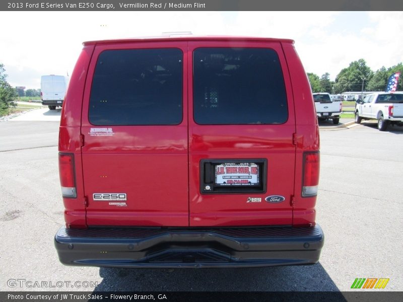 Vermillion Red / Medium Flint 2013 Ford E Series Van E250 Cargo