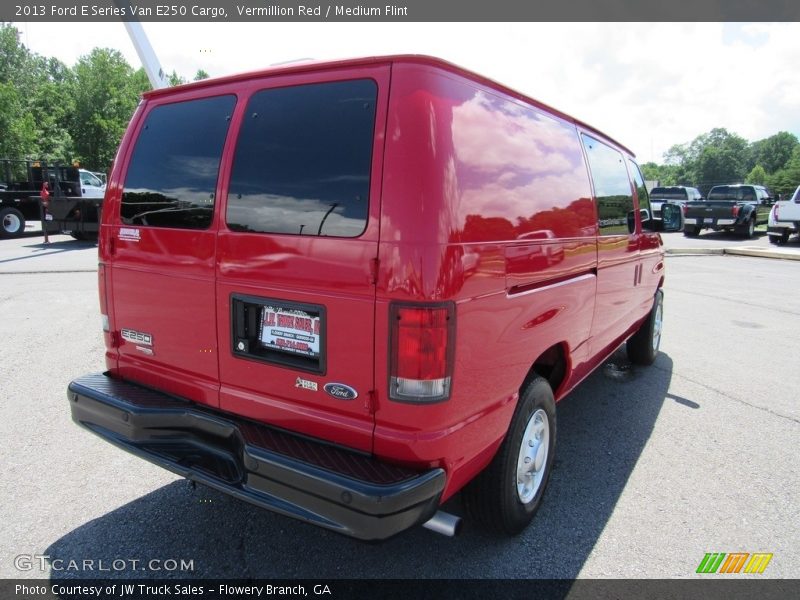 Vermillion Red / Medium Flint 2013 Ford E Series Van E250 Cargo