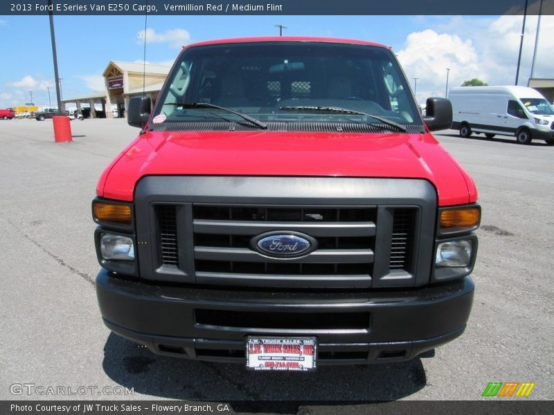 Vermillion Red / Medium Flint 2013 Ford E Series Van E250 Cargo