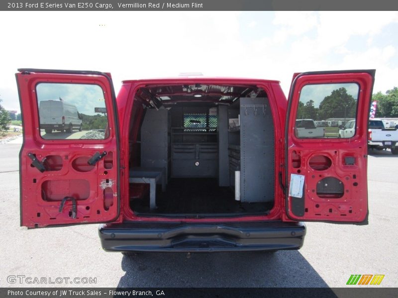 Vermillion Red / Medium Flint 2013 Ford E Series Van E250 Cargo