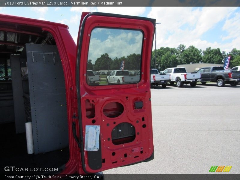 Vermillion Red / Medium Flint 2013 Ford E Series Van E250 Cargo
