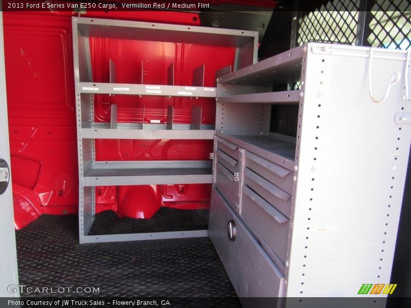 Vermillion Red / Medium Flint 2013 Ford E Series Van E250 Cargo