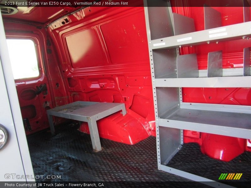 Vermillion Red / Medium Flint 2013 Ford E Series Van E250 Cargo