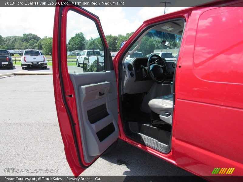Vermillion Red / Medium Flint 2013 Ford E Series Van E250 Cargo