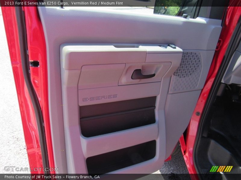 Vermillion Red / Medium Flint 2013 Ford E Series Van E250 Cargo