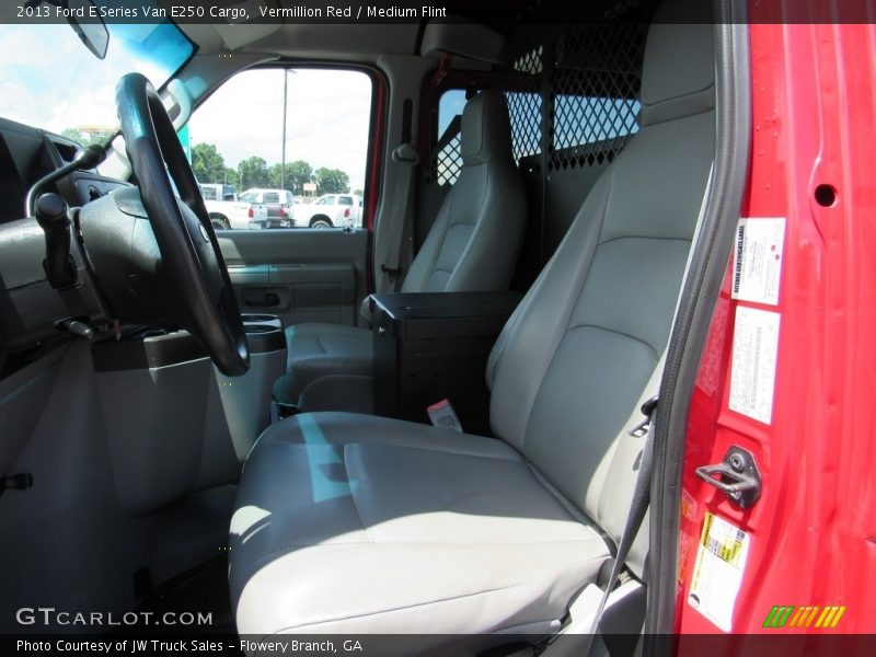 Vermillion Red / Medium Flint 2013 Ford E Series Van E250 Cargo