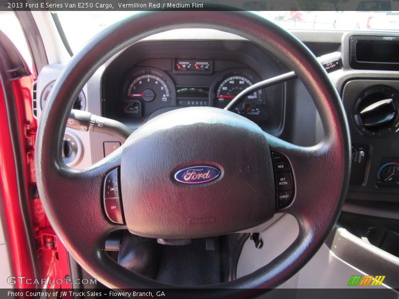 Vermillion Red / Medium Flint 2013 Ford E Series Van E250 Cargo