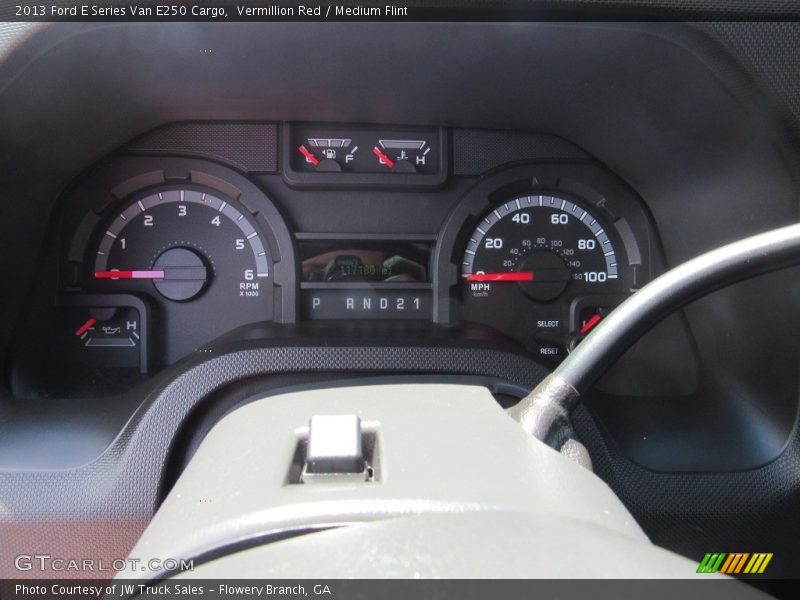 Vermillion Red / Medium Flint 2013 Ford E Series Van E250 Cargo