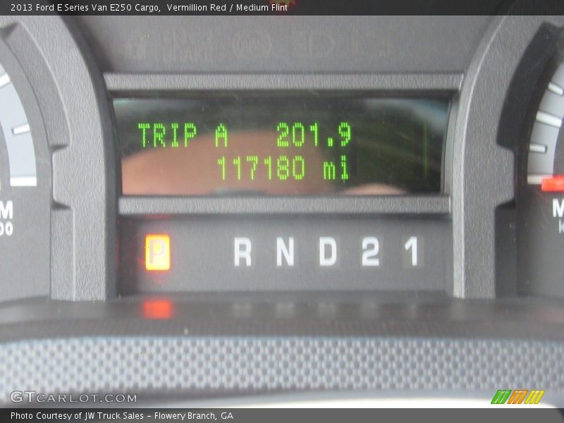 Vermillion Red / Medium Flint 2013 Ford E Series Van E250 Cargo