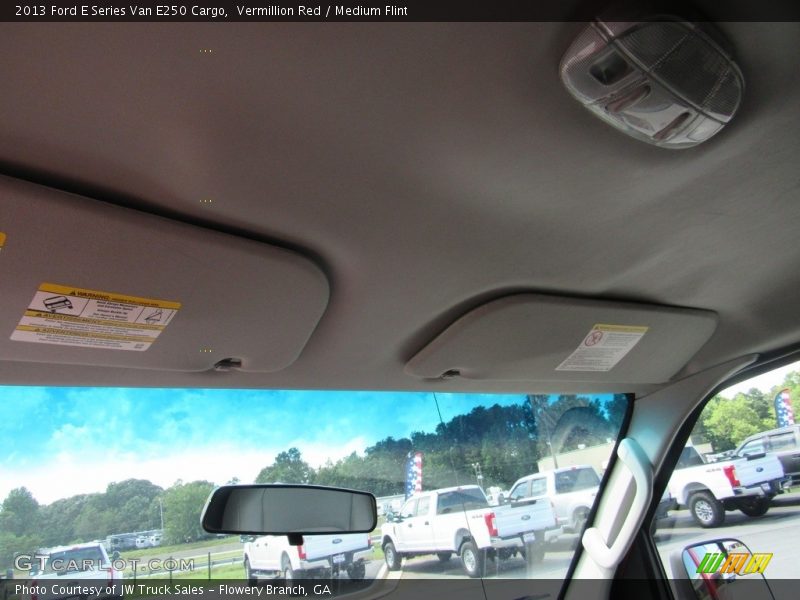 Vermillion Red / Medium Flint 2013 Ford E Series Van E250 Cargo