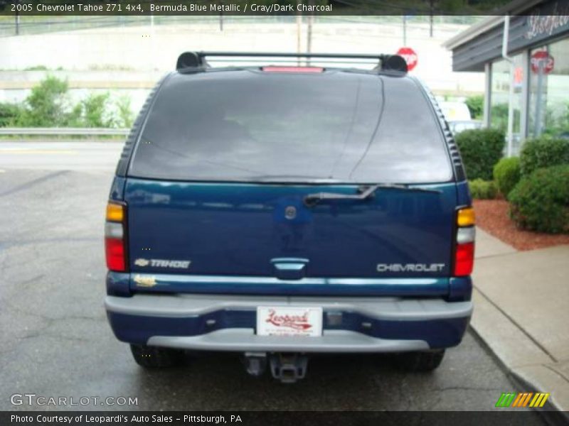 Bermuda Blue Metallic / Gray/Dark Charcoal 2005 Chevrolet Tahoe Z71 4x4