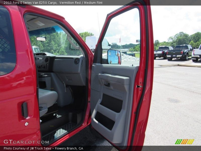 Vermillion Red / Medium Flint 2013 Ford E Series Van E250 Cargo