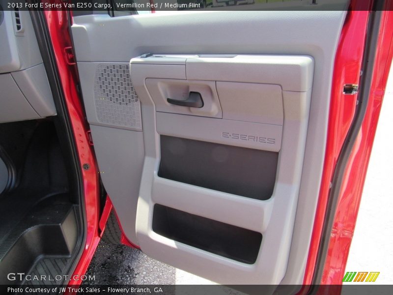 Vermillion Red / Medium Flint 2013 Ford E Series Van E250 Cargo