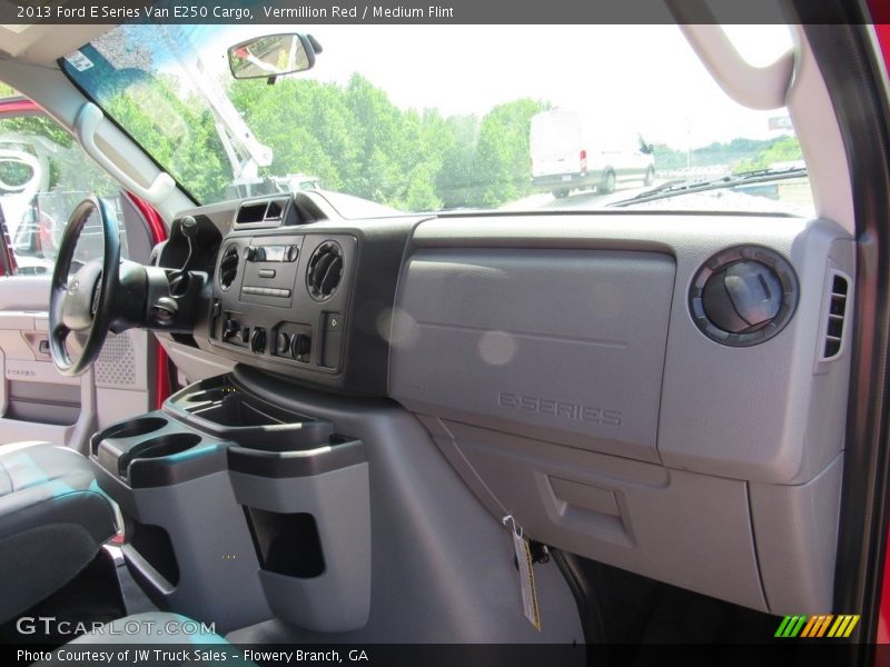 Vermillion Red / Medium Flint 2013 Ford E Series Van E250 Cargo