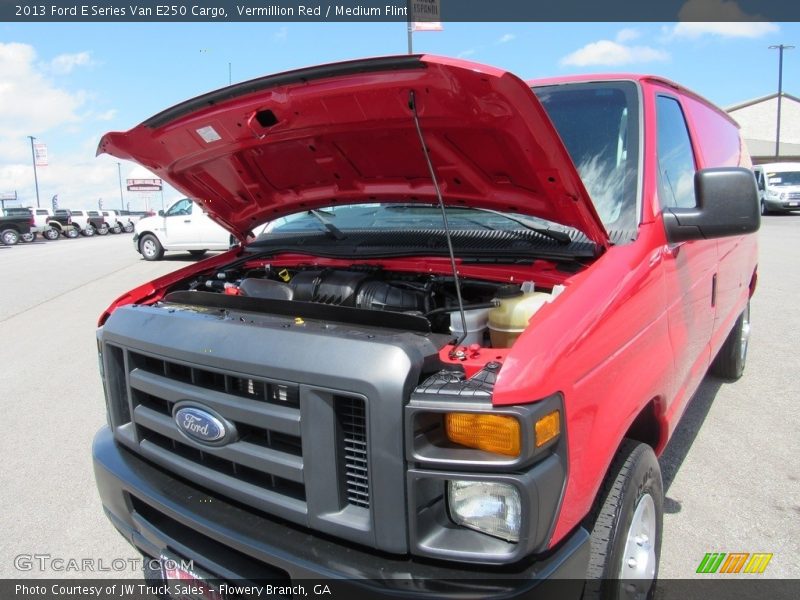 Vermillion Red / Medium Flint 2013 Ford E Series Van E250 Cargo