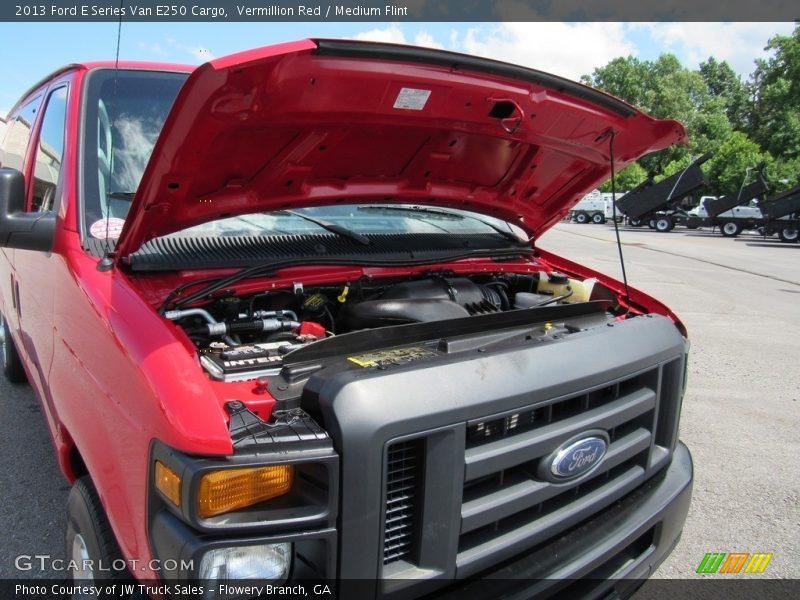 Vermillion Red / Medium Flint 2013 Ford E Series Van E250 Cargo