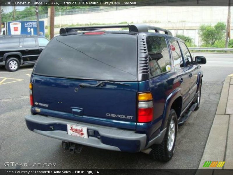 Bermuda Blue Metallic / Gray/Dark Charcoal 2005 Chevrolet Tahoe Z71 4x4