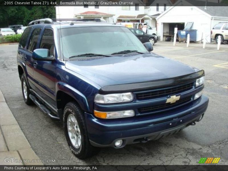 Bermuda Blue Metallic / Gray/Dark Charcoal 2005 Chevrolet Tahoe Z71 4x4