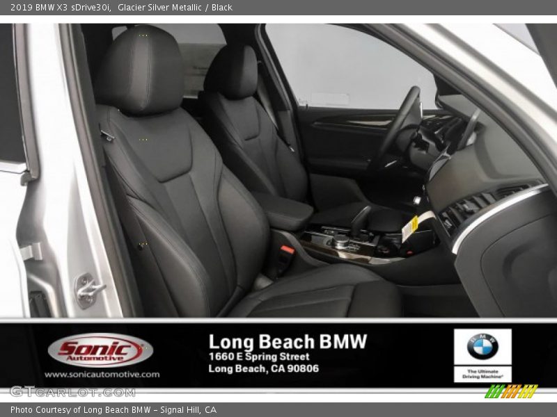 Glacier Silver Metallic / Black 2019 BMW X3 sDrive30i